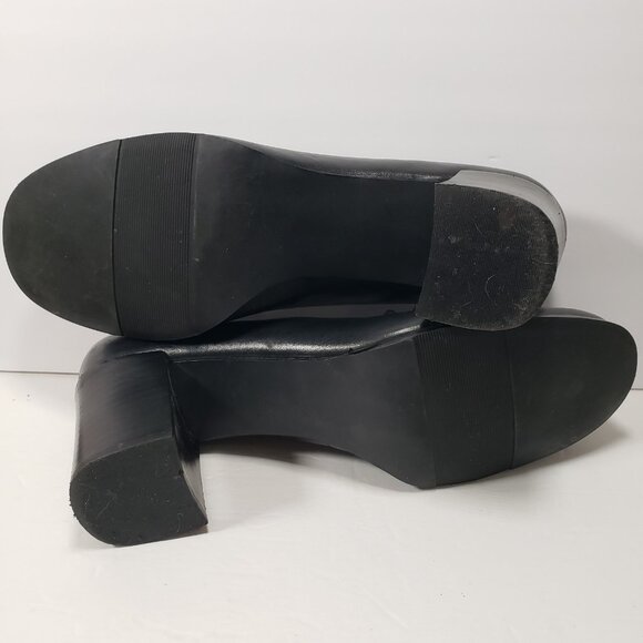 Etienne Aigner Womens Penny Shoes Heels Size 10 Preppy Block Heels VTG - Picture 7 of 10